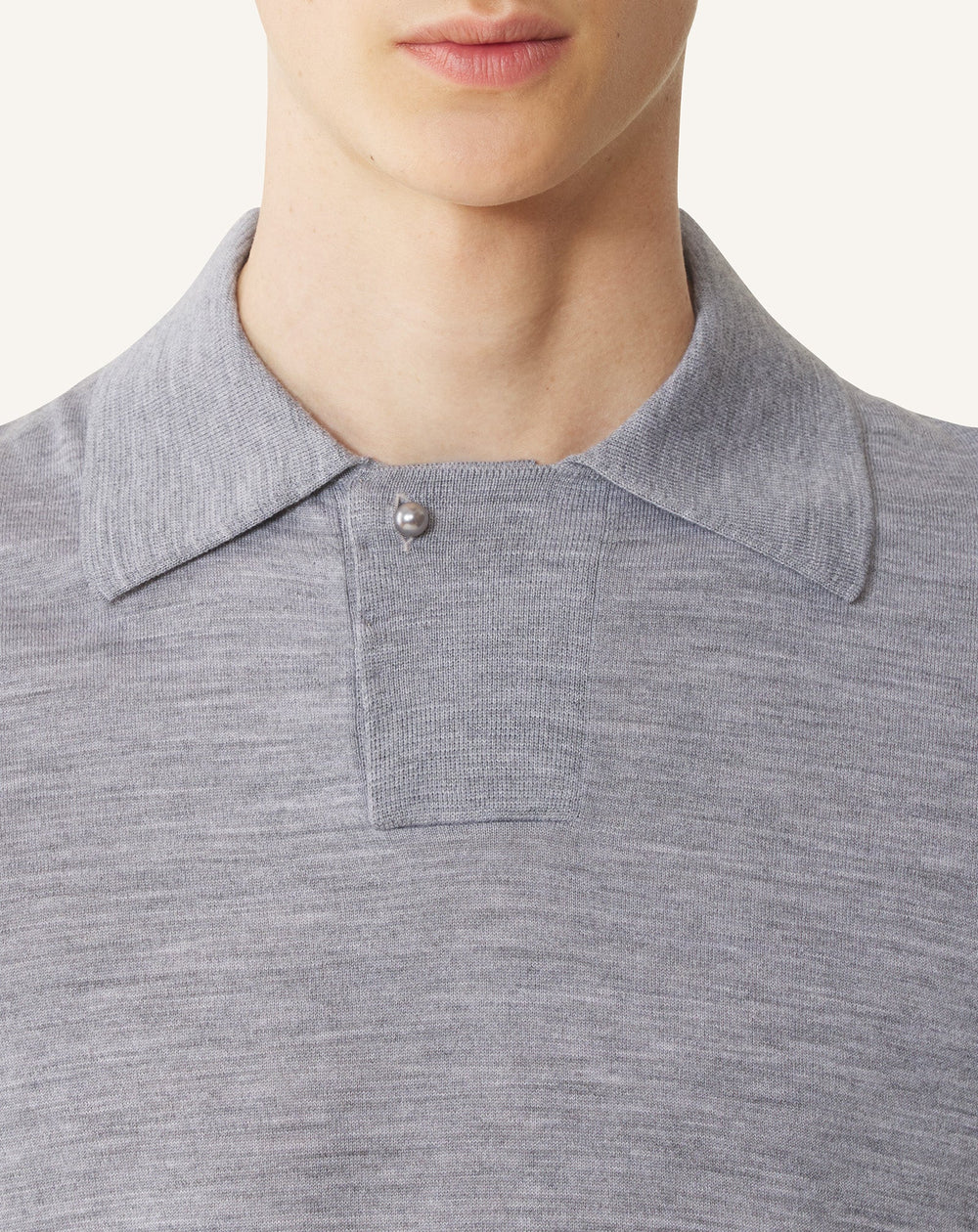 Polo En Laine Mérinos Black | Lanvin Men