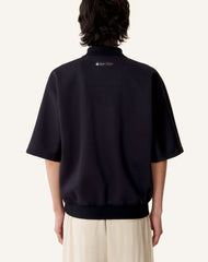 Polo Ample En Jersey Double Face Blue | Lanvin Men