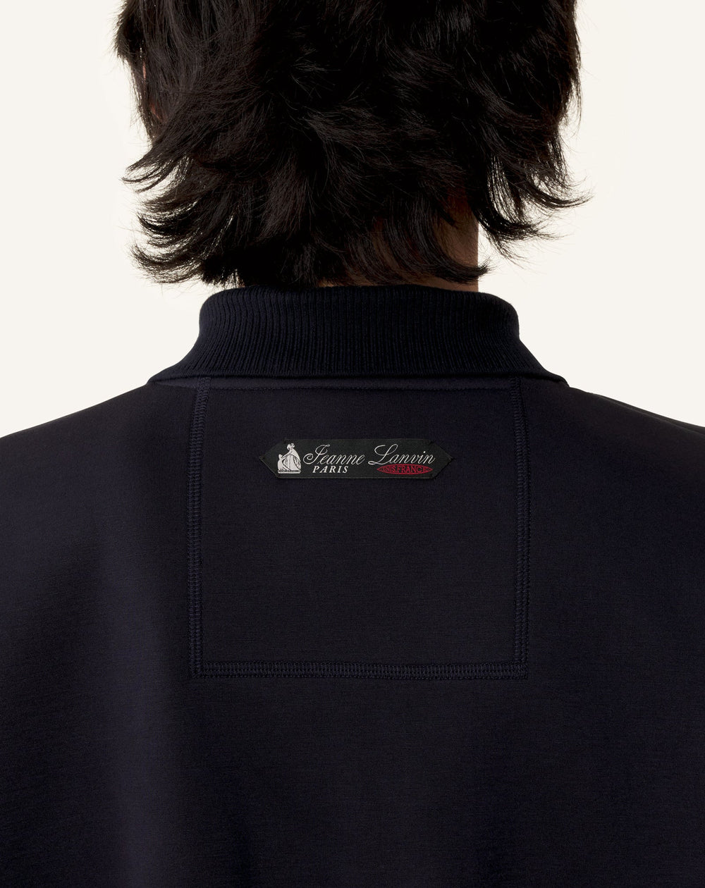 Polo Ample En Jersey Double Face Blue | Lanvin Men