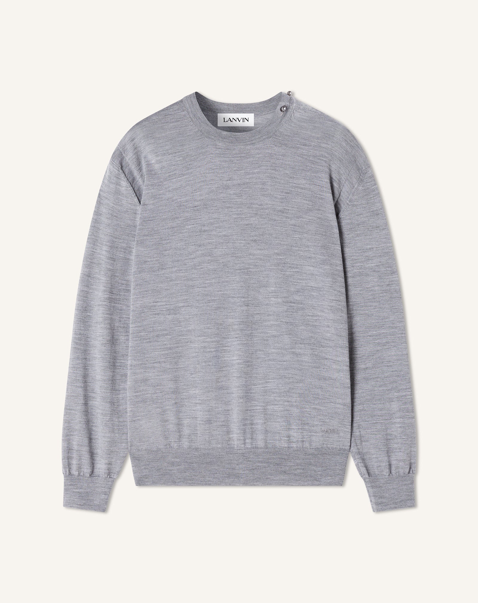 Pull En Laine Mérinos Black | Lanvin Men