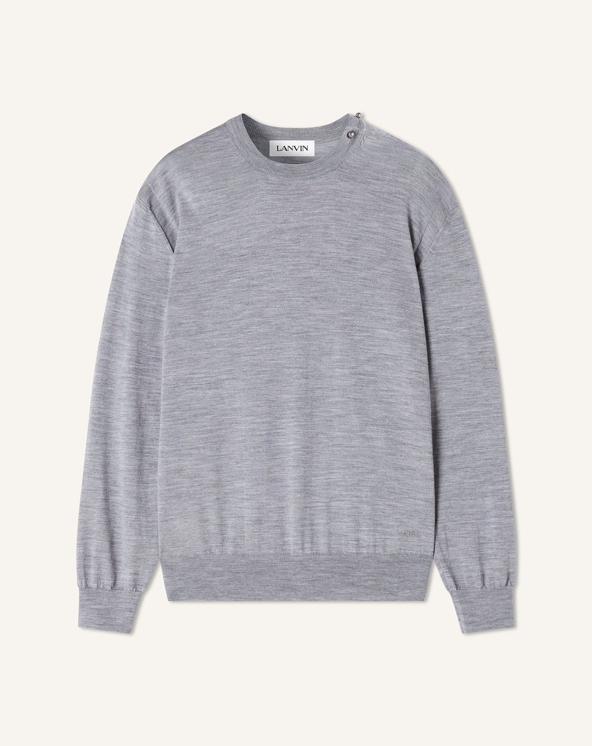 Pull En Laine Mérinos Black | Lanvin Men