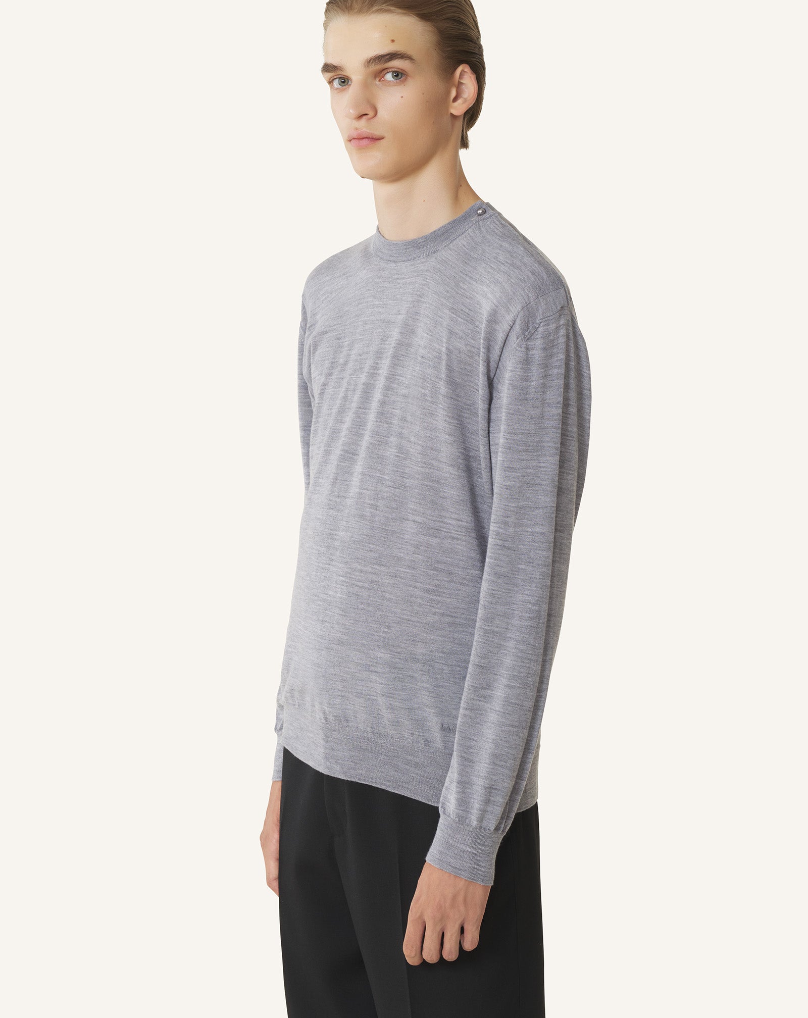 Pull En Laine Mérinos Black | Lanvin Men
