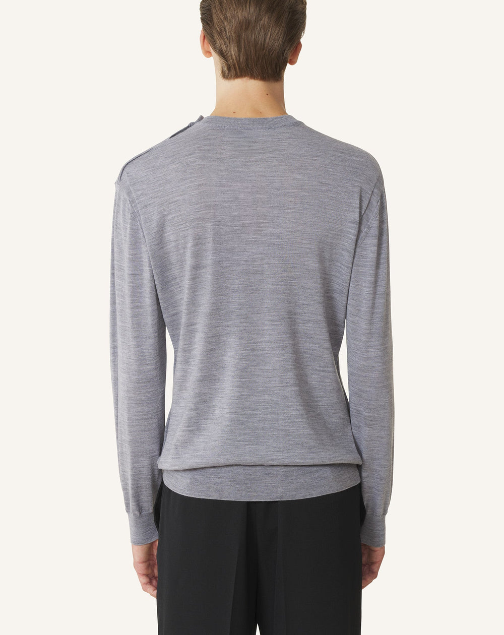 Pull En Laine Mérinos Black | Lanvin Men
