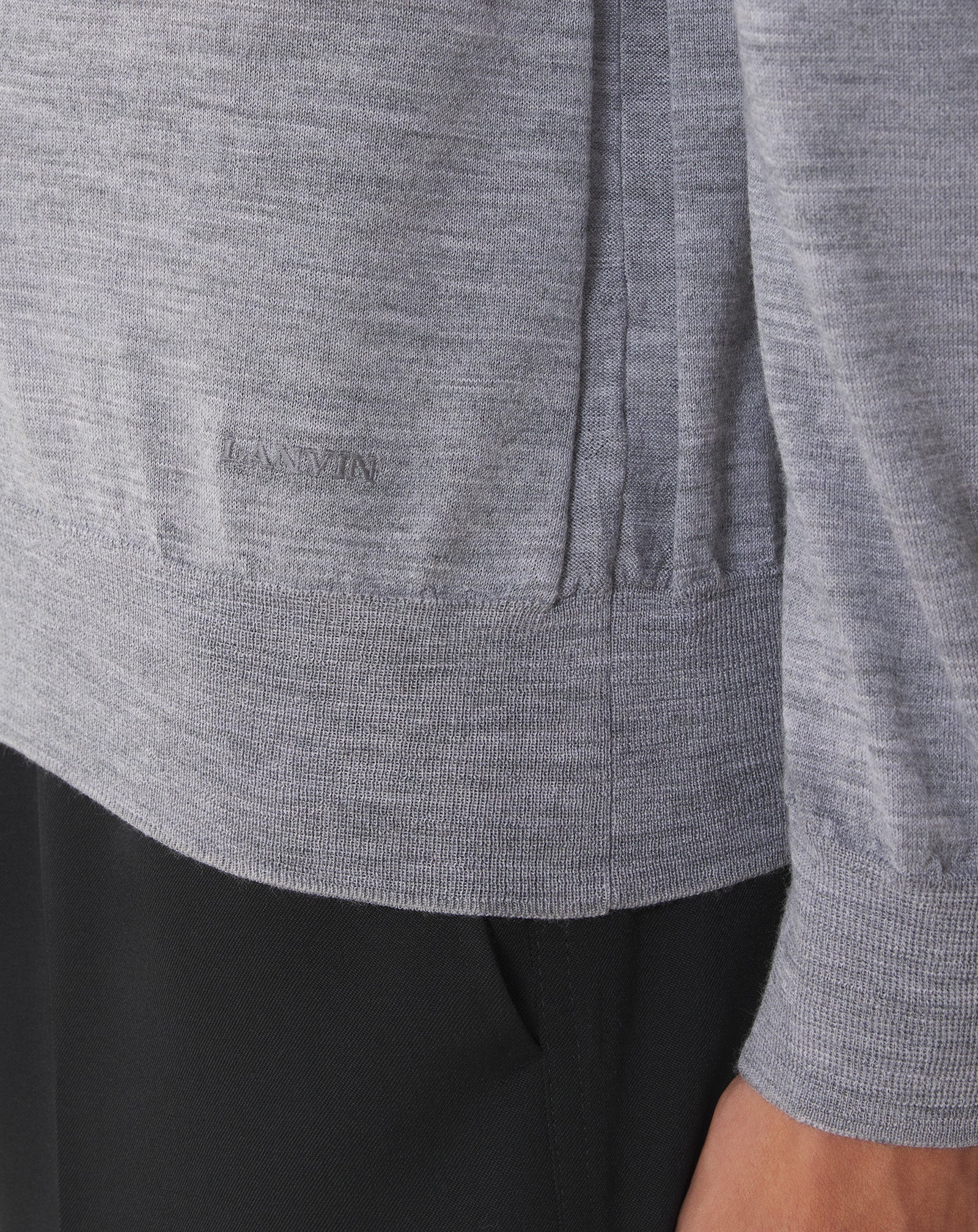 Pull En Laine Mérinos Black | Lanvin Men