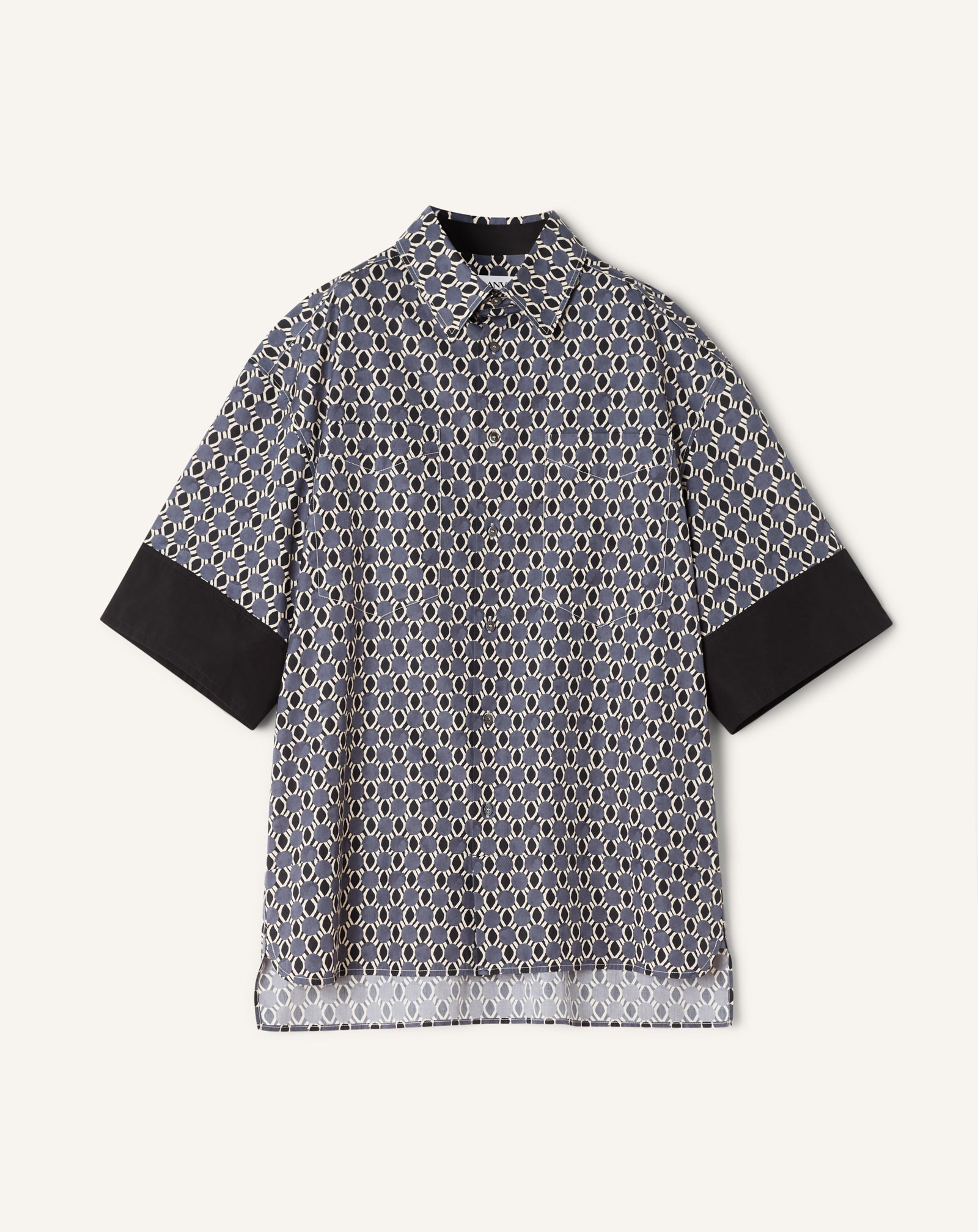 Chemise Ample En Coton Imprimé | Lanvin Men