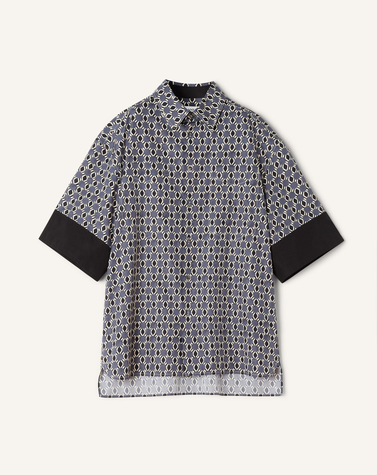 Chemise Ample En Coton Imprimé | Lanvin Men