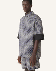 Chemise Ample En Coton Imprimé | Lanvin Men