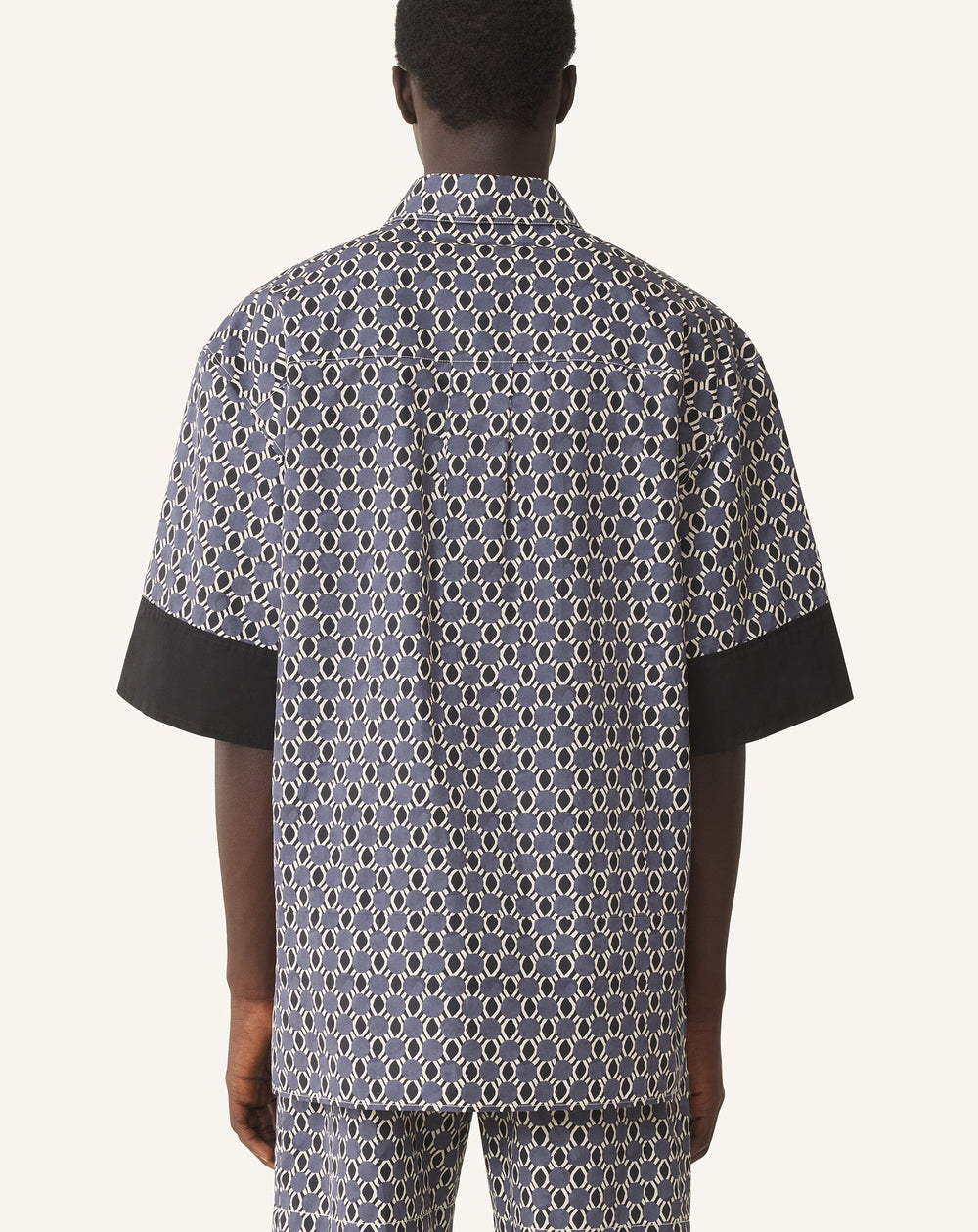 Chemise Ample En Coton Imprimé | Lanvin Men