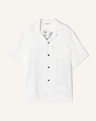 Chemise Dos Imprimé La Mère Et L'enfant White | Lanvin Men