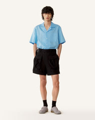 Chemise Texturée En Coton Et Soie Blue | Lanvin Men