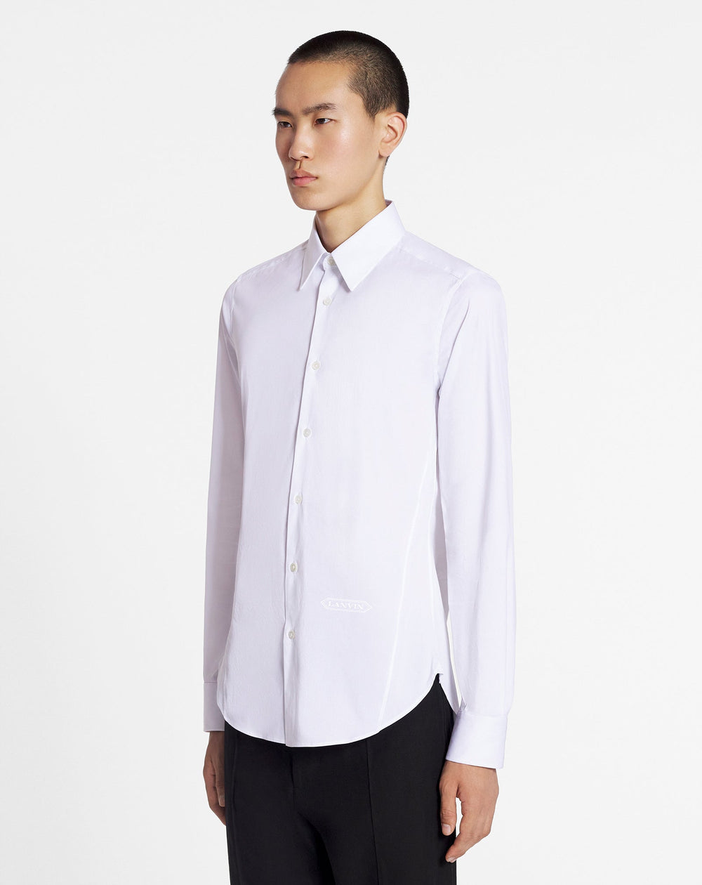 White Fitted Shirt | Lanvin Men