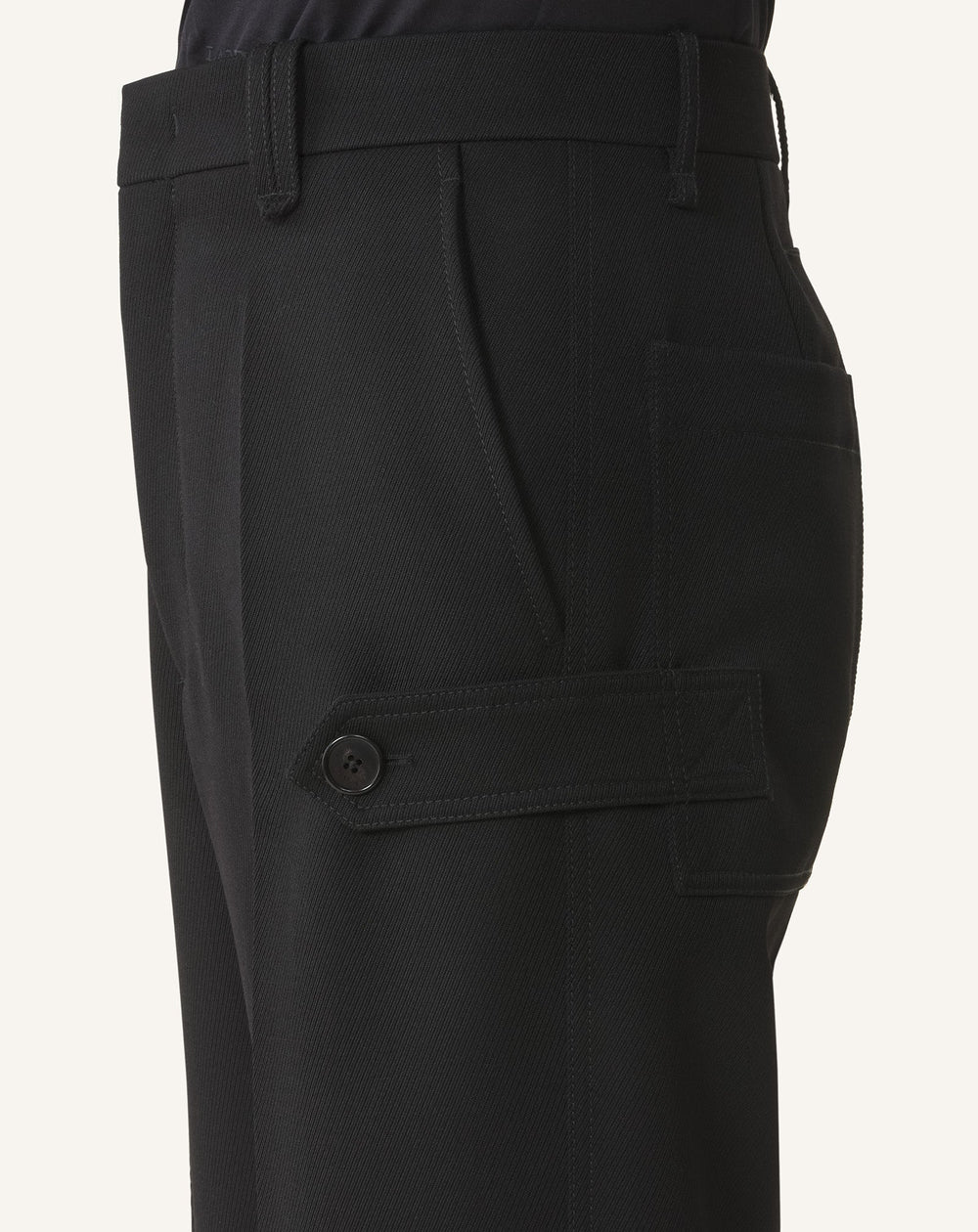 Black Light Wool Chino Pants | Lanvin Men