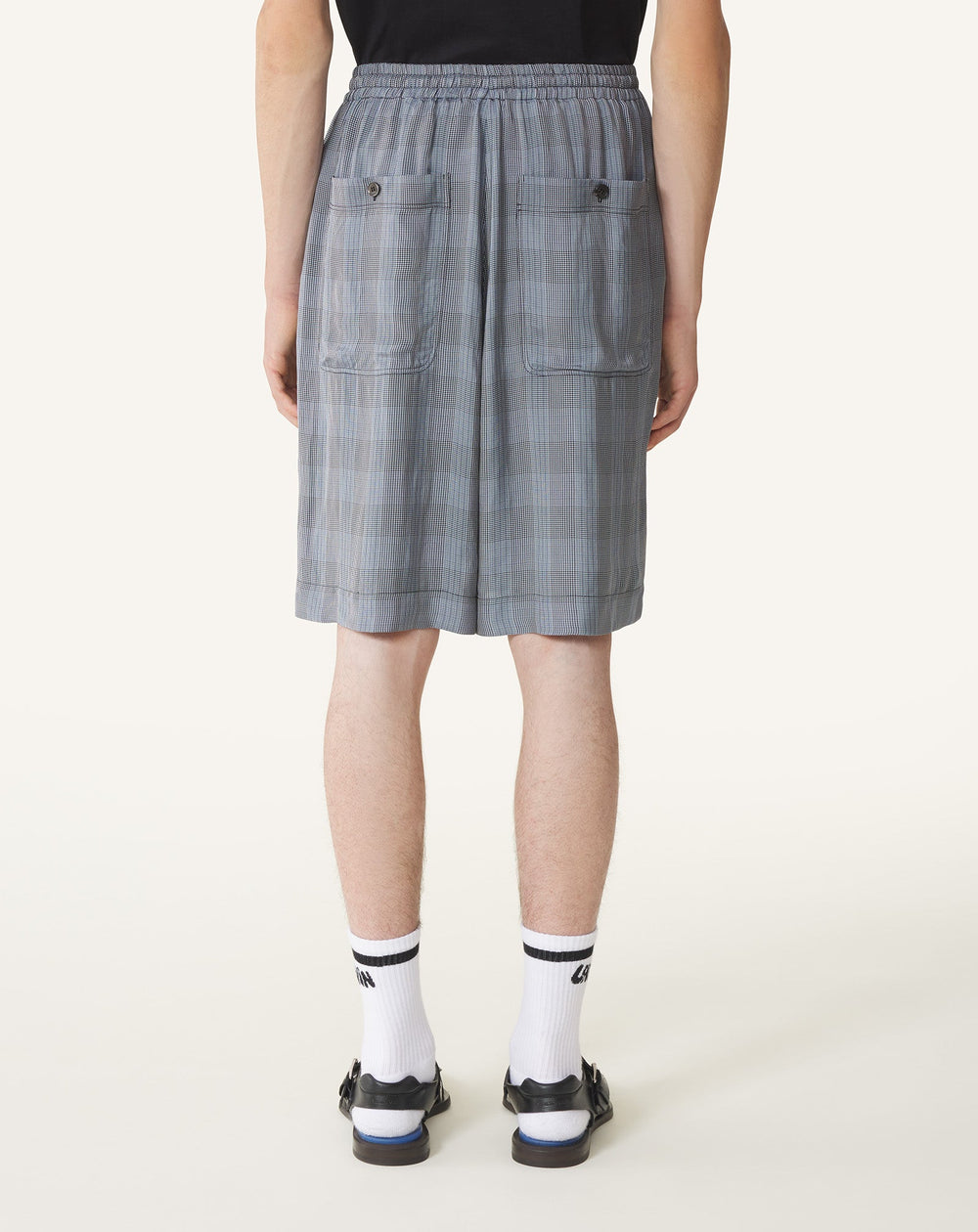 Bermuda En Viscose Black | Lanvin Men