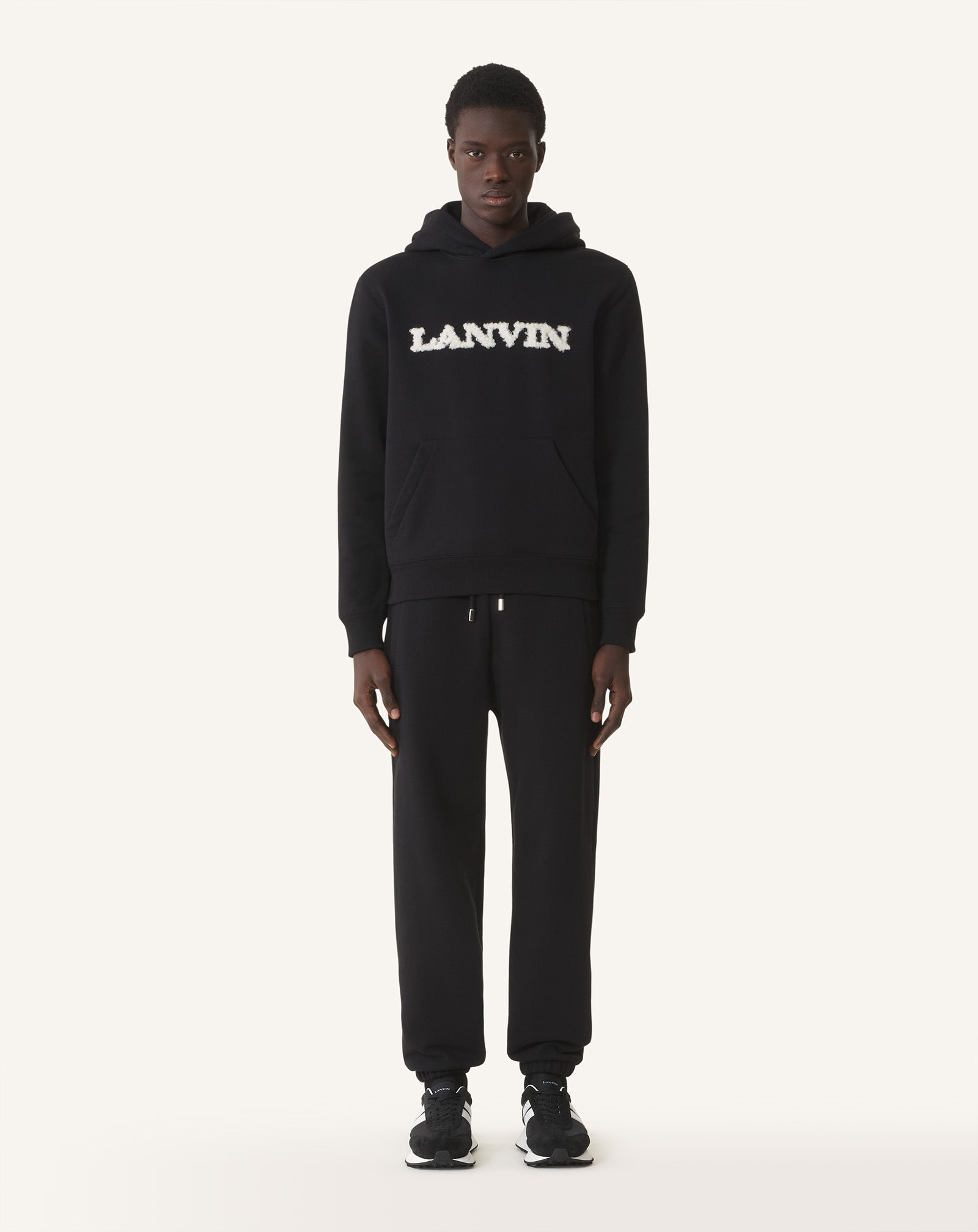 Black Fleece Jogger Pants | Lanvin Men