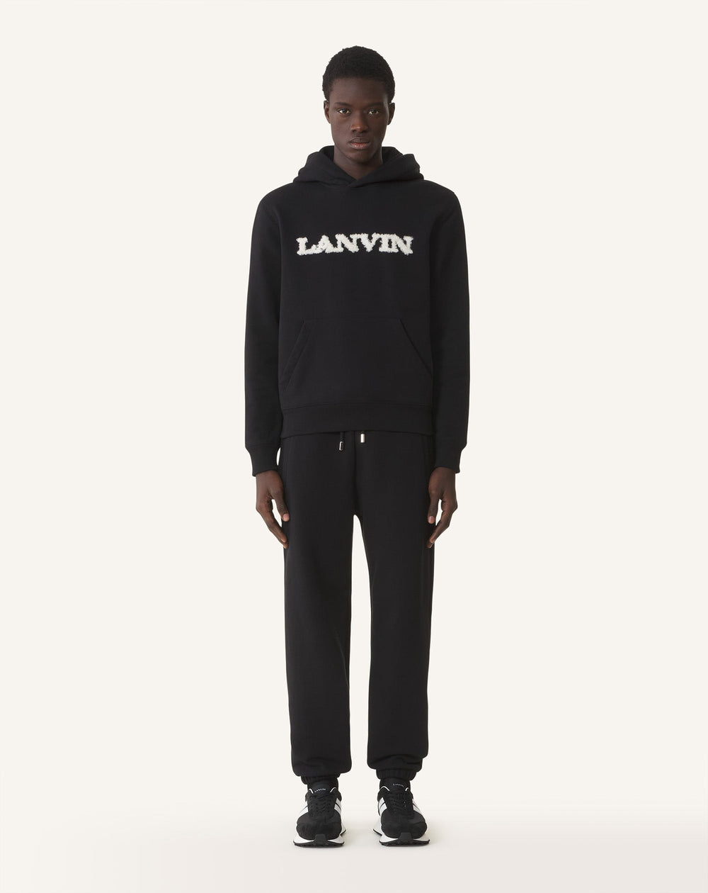Black Fleece Jogger Pants | Lanvin Men