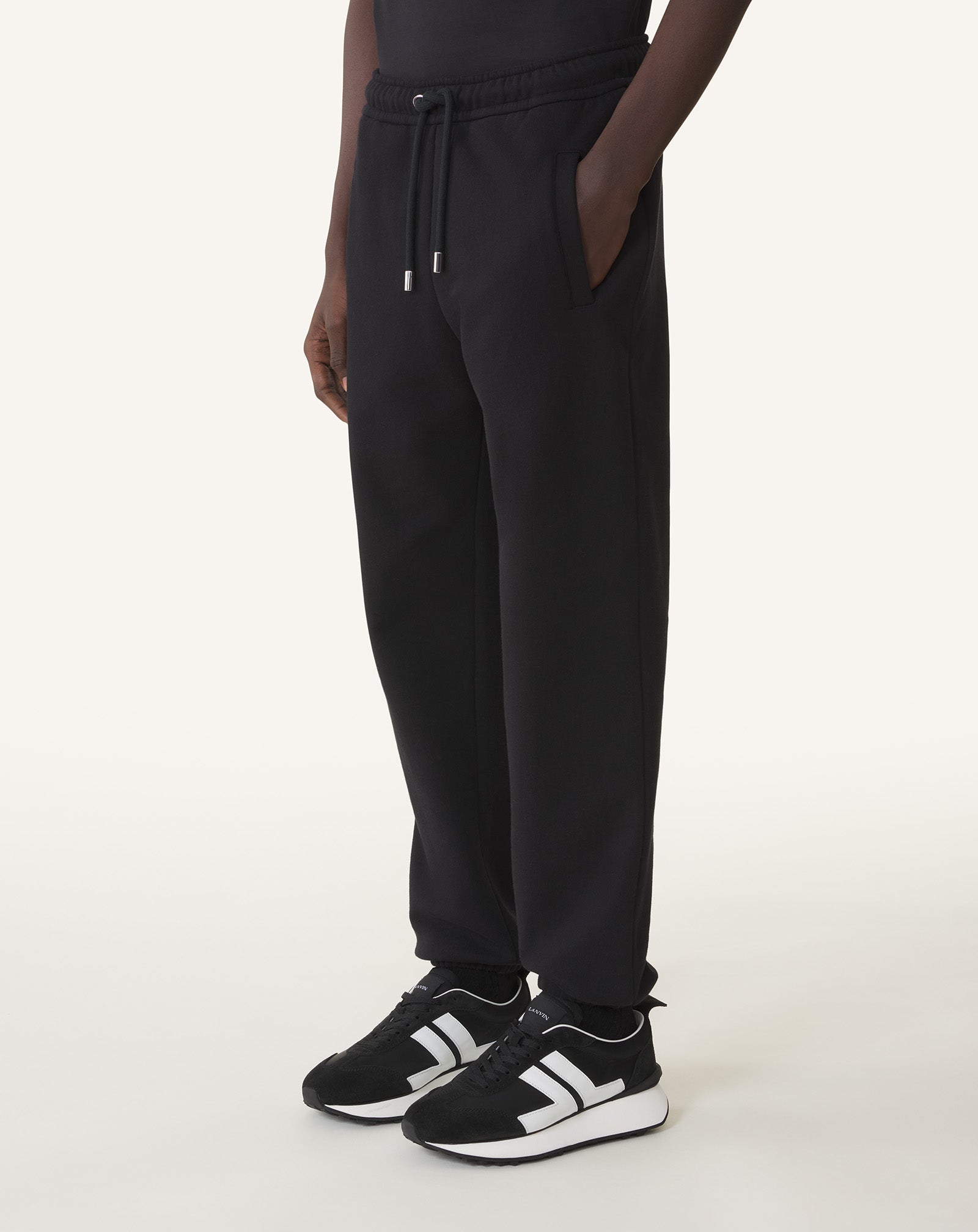 Black Fleece Jogger Pants | Lanvin Men