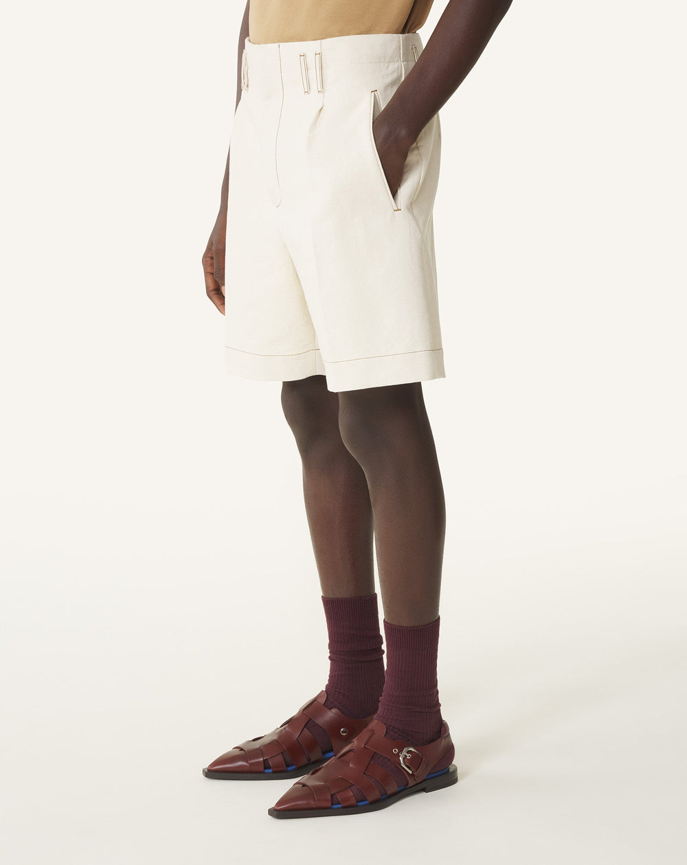 Short En Denim White | Lanvin Men