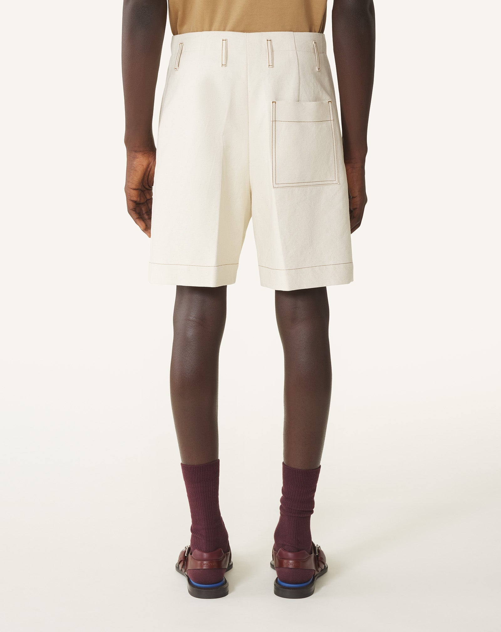 Short En Denim White | Lanvin Men