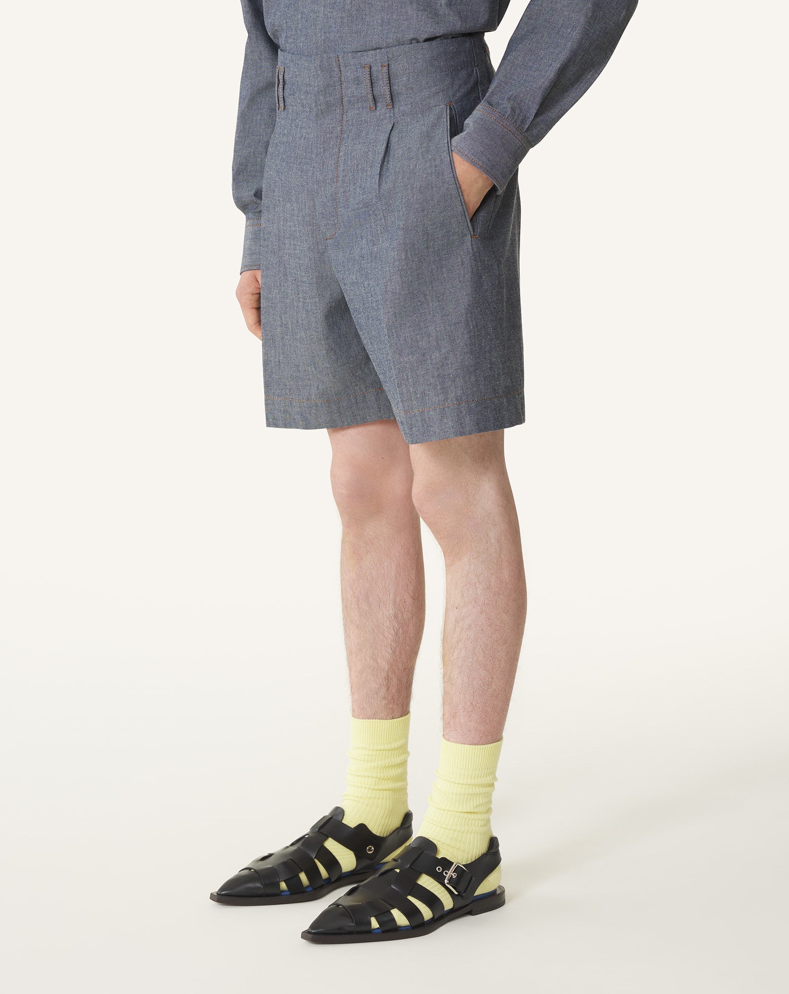 Short En Chambray Blue | Lanvin Men