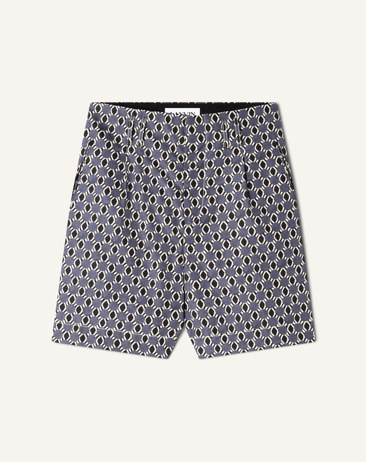 Short En Coton Imprimé | Lanvin Men