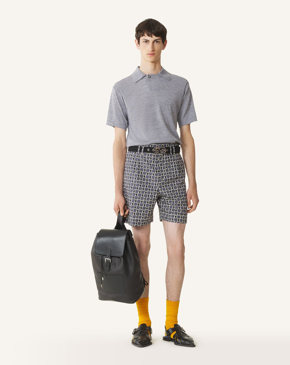 Short En Coton Imprimé | Lanvin Men