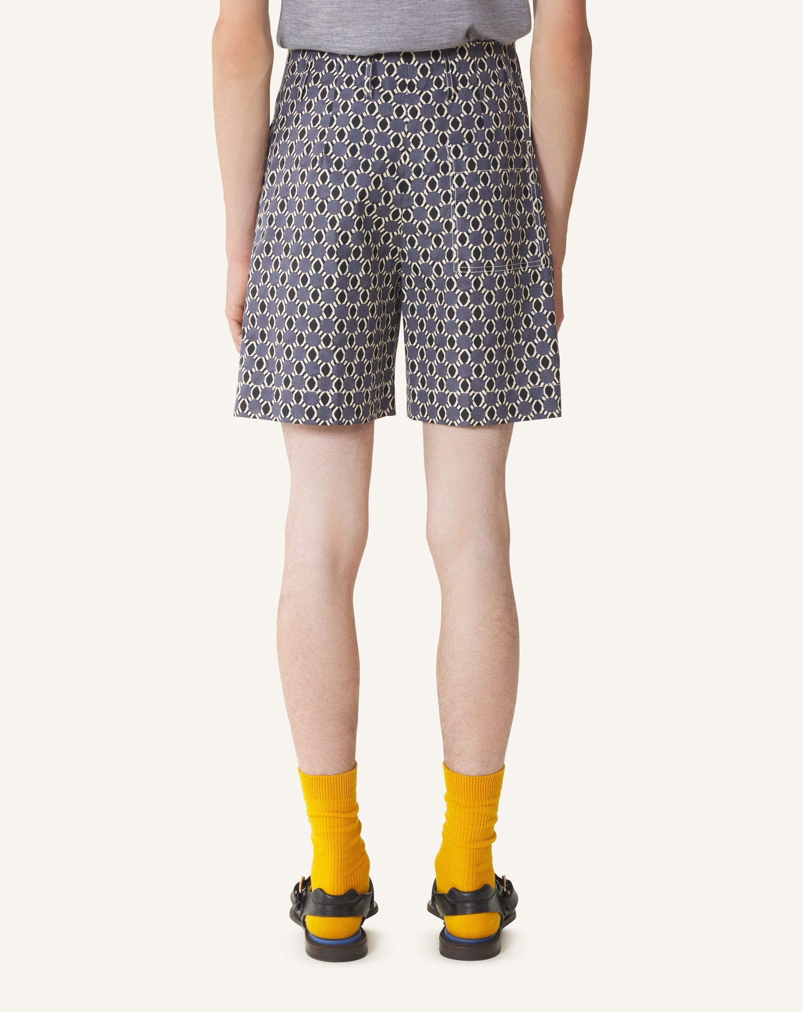 Short En Coton Imprimé | Lanvin Men