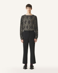Pantalon Droit En Laine Black | Lanvin Men