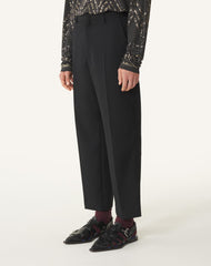 Pantalon Droit En Laine Black | Lanvin Men