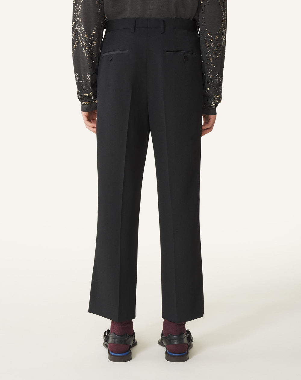 Pantalon Droit En Laine Black | Lanvin Men