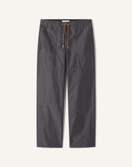 Pantalon Large En Chambray Black | Lanvin Men