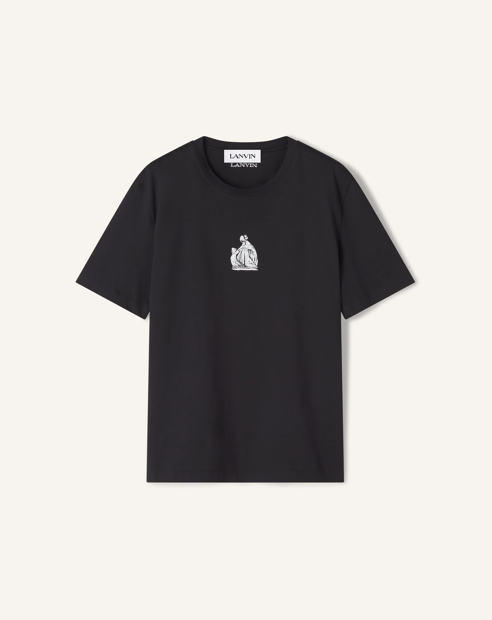 T-shirt Imprimé La Mère Et L'enfant Black | Lanvin Men