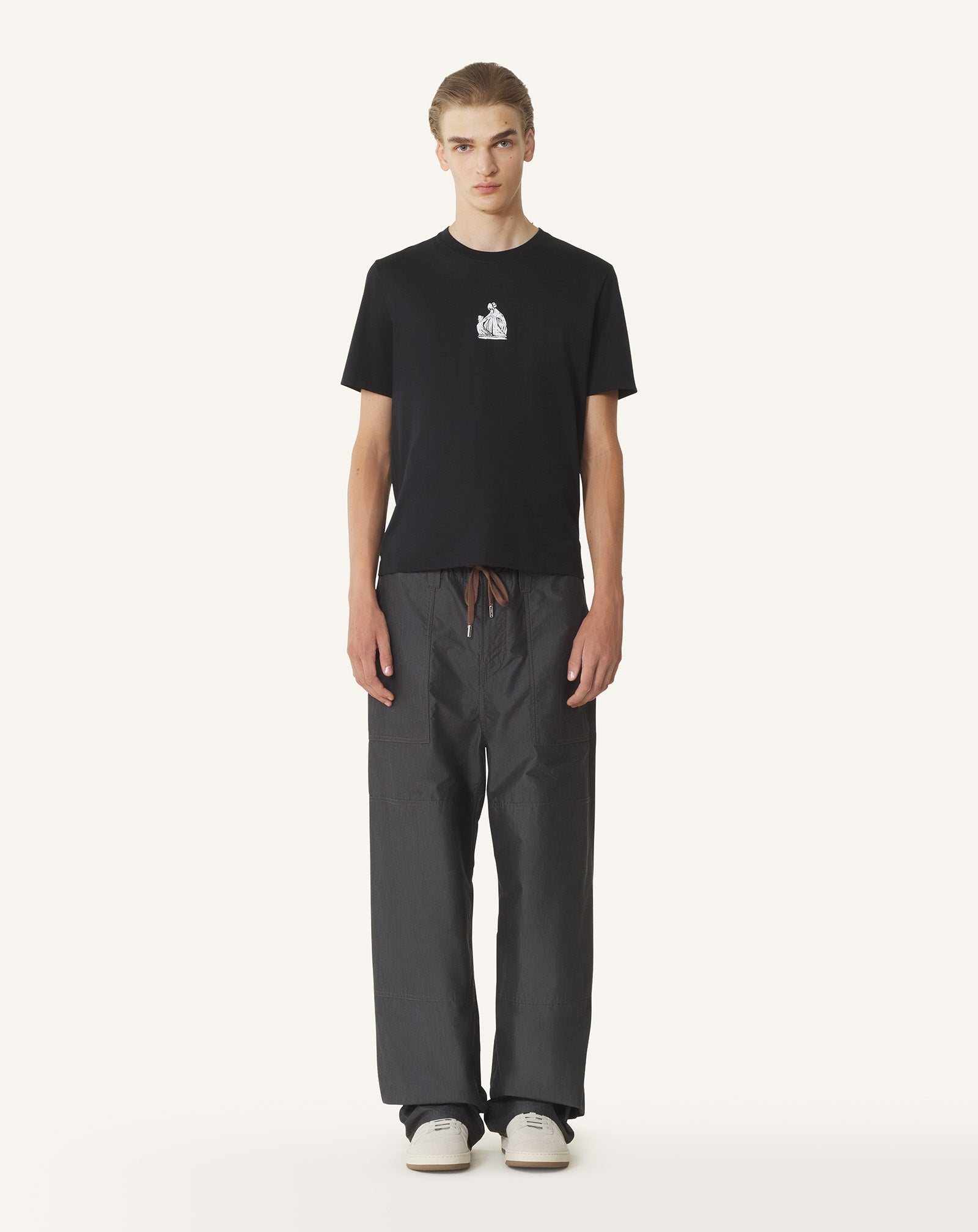 T-shirt Imprimé La Mère Et L'enfant Black | Lanvin Men