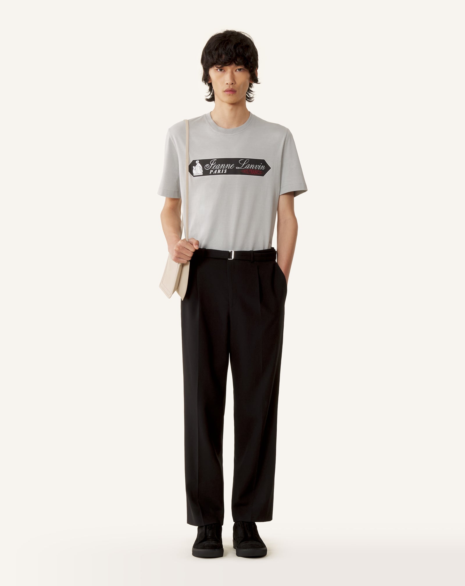 T-shirt Imprimé Etiquette Lanvin Grey | Lanvin Men