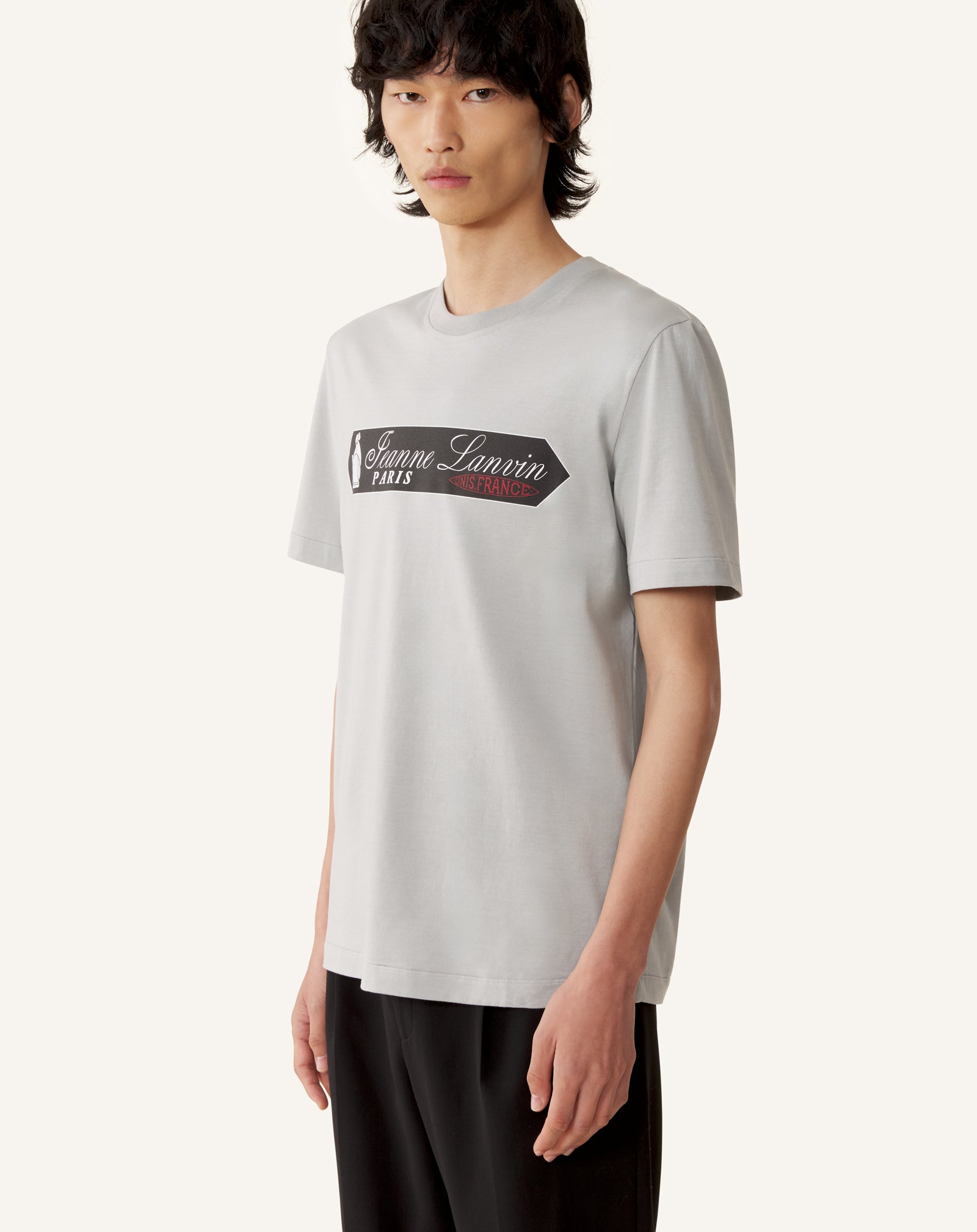 T-shirt Imprimé Etiquette Lanvin Grey | Lanvin Men