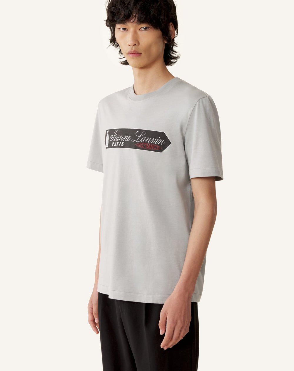 T-shirt Imprimé Etiquette Lanvin Grey | Lanvin Men