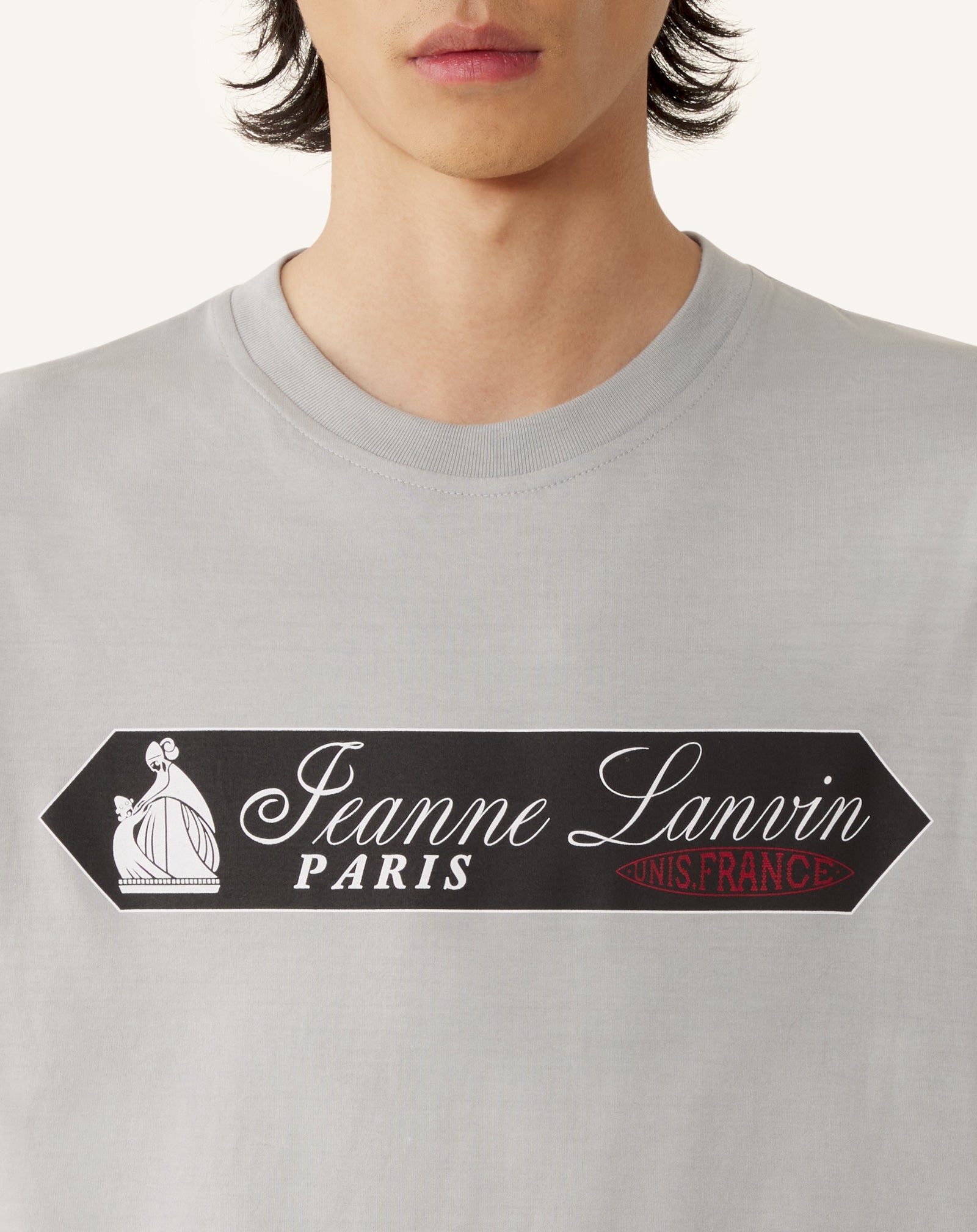 T-shirt Imprimé Etiquette Lanvin Grey | Lanvin Men