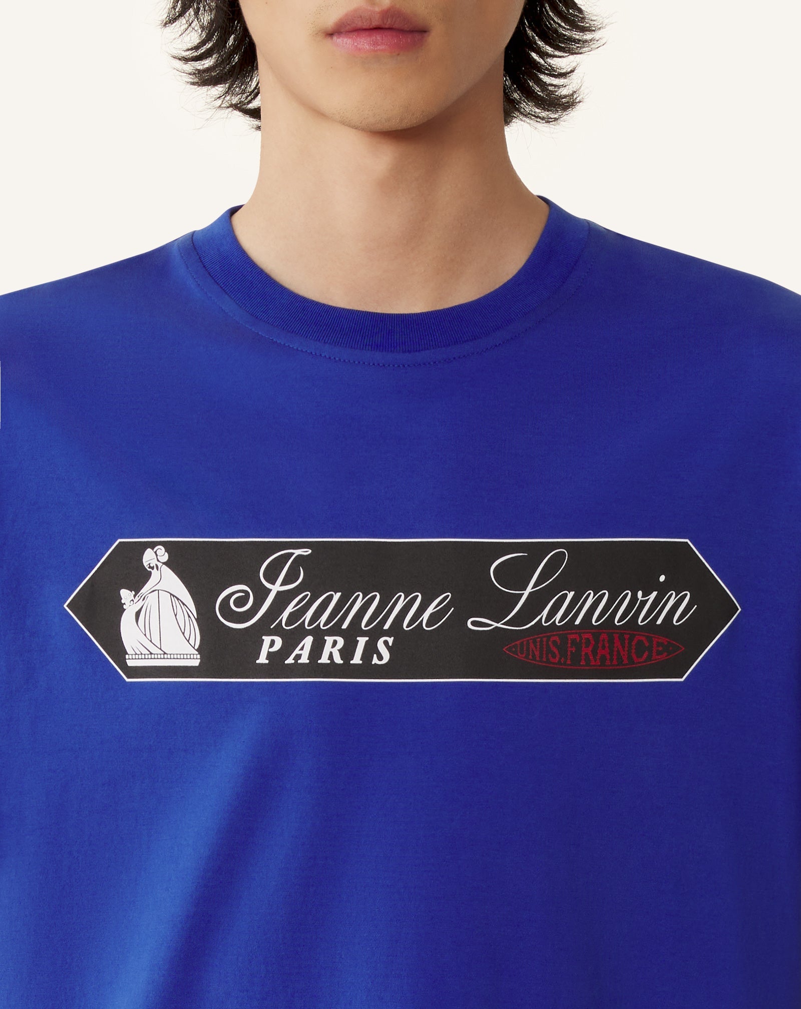 T-shirt Imprimé Etiquette Lanvin Blue | Lanvin Men
