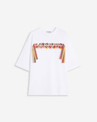 White Curb Lace Lanvin Oversized T-shirt | Lanvin Men