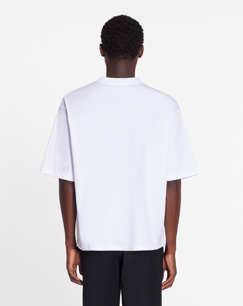 White Curb Lace Lanvin Oversized T-shirt | Lanvin Men