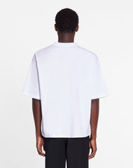 White Curb Lace Lanvin Oversized T-shirt | Lanvin Men