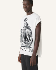 T-shirt Imprimé La Mère Et L'enfant White | Lanvin Men
