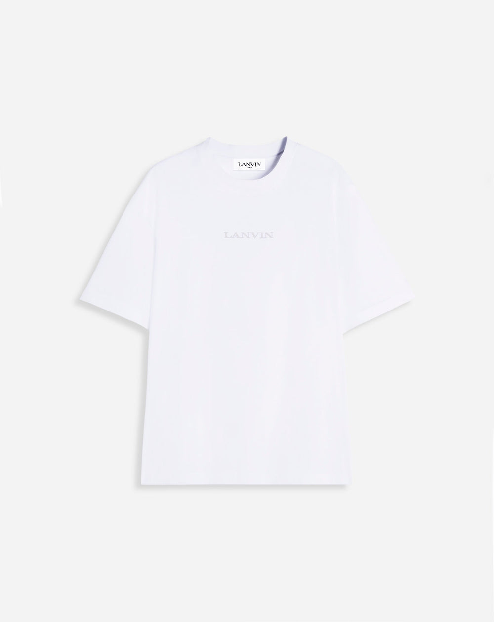 White Lanvin Embroidered T-shirt | Lanvin Men