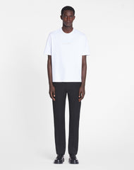 White Lanvin Embroidered T-shirt | Lanvin Men