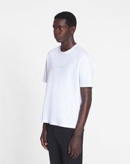 White Lanvin Embroidered T-shirt | Lanvin Men