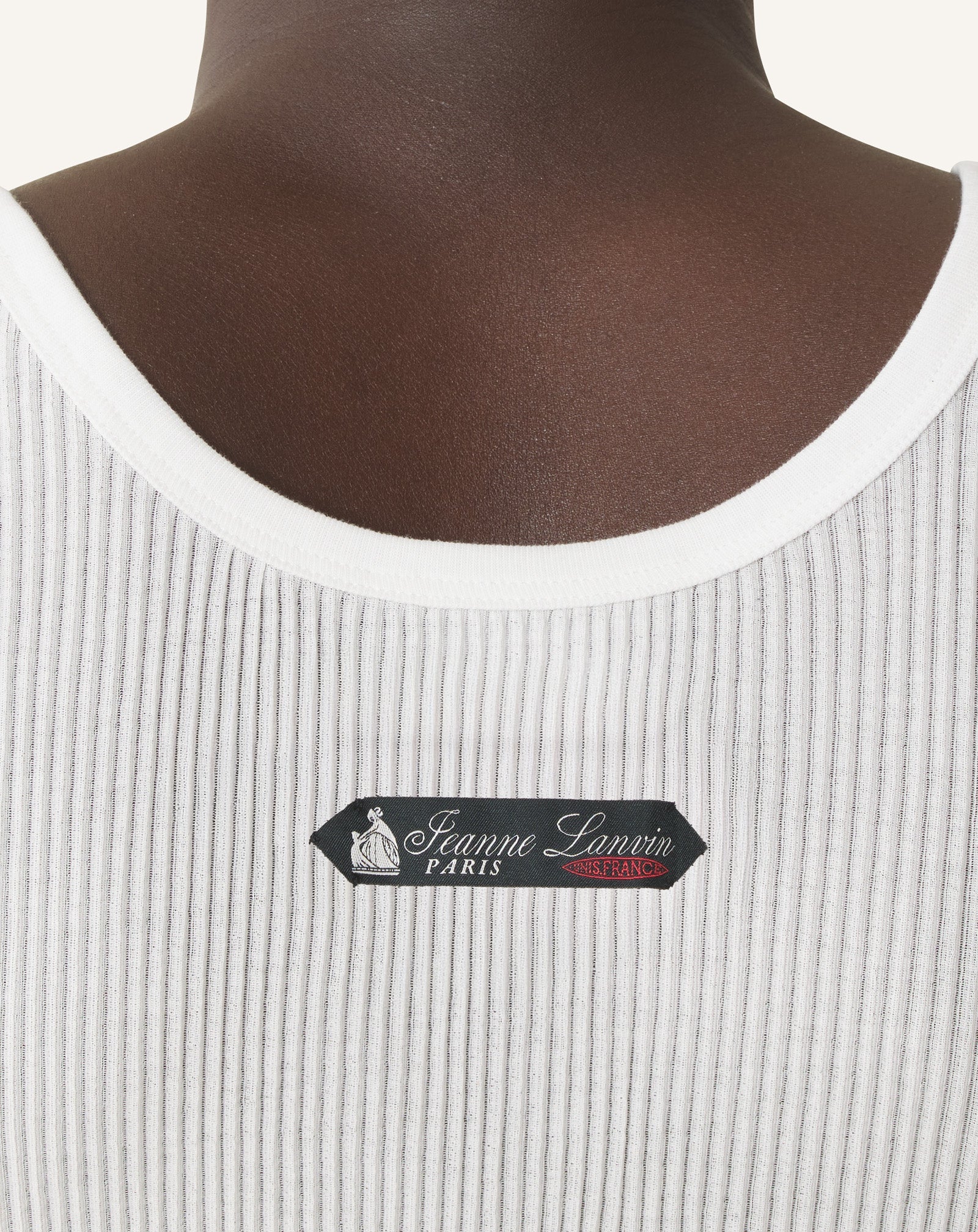 Débardeur En Jersey Plissé White | Lanvin Men