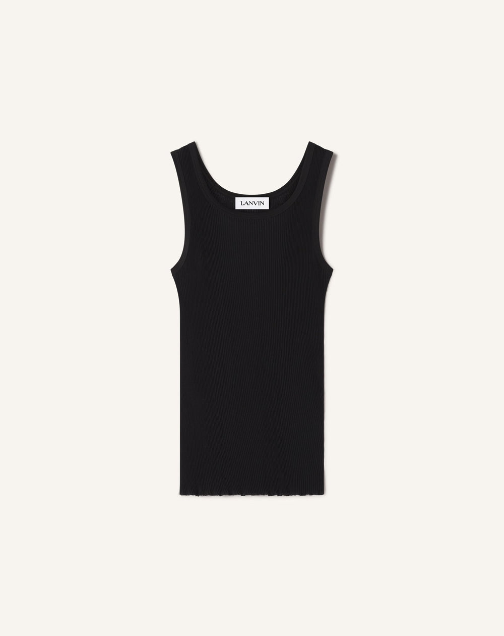 Débardeur En Jersey Plissé Black | Lanvin Men