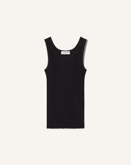 Débardeur En Jersey Plissé Black | Lanvin Men