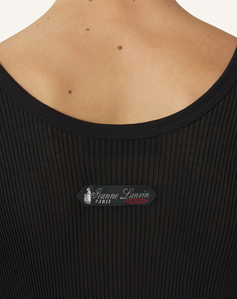Débardeur En Jersey Plissé Black | Lanvin Men