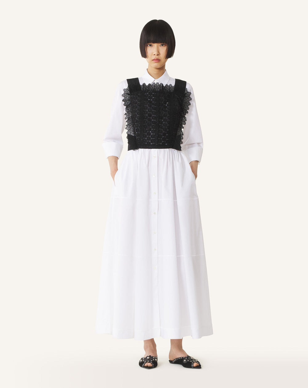 Plastron En Guipure Black | Lanvin Women