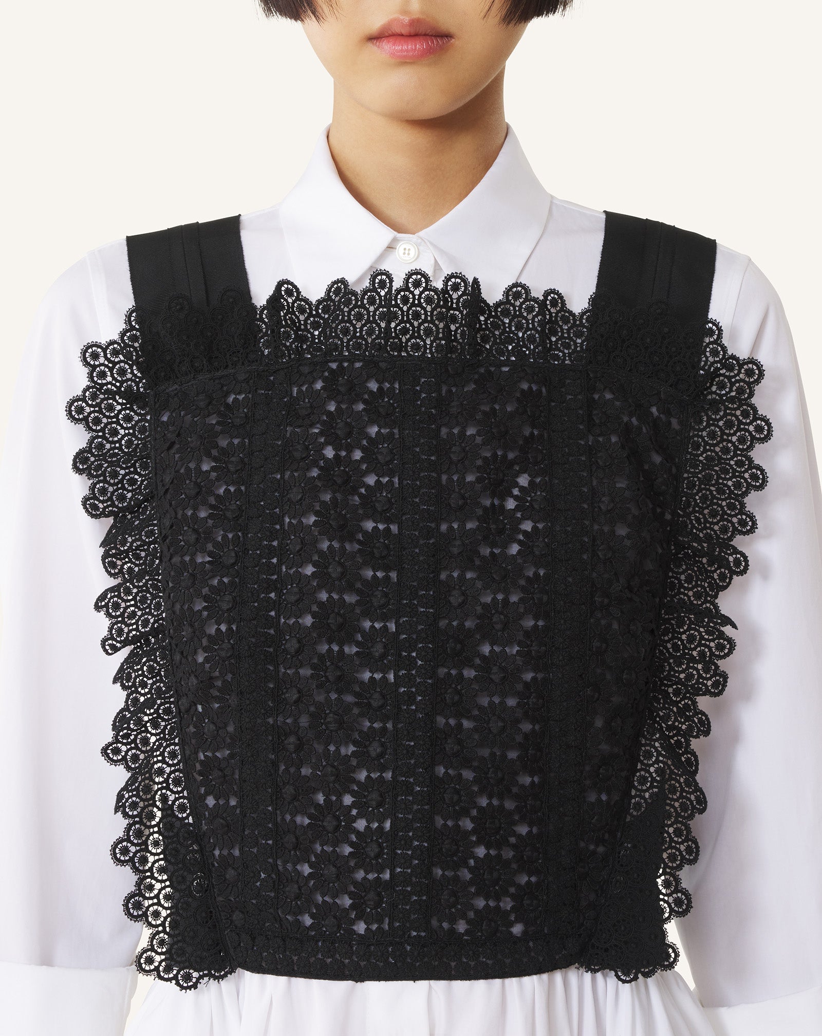 Plastron En Guipure Black | Lanvin Women